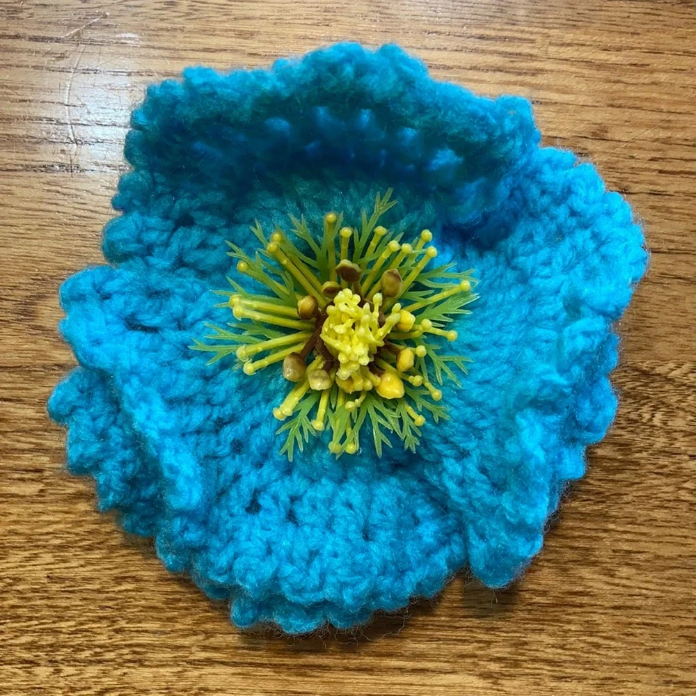 Crochet Flower Blue